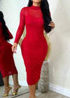 Glamorous Dress Red - Fashion Effect Store