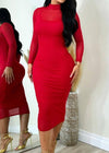 Glamorous Dress Red - Fashion Effect Store