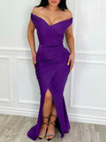 Harlow Dress Purple - Fashion Effect Store