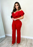Gigi Jumpsuit Red - Fashion Effect Store