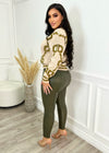 Maddie Faux Leather Pants Olive