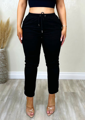 Almost There Cargo Pants Black