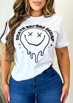 Death Before Decaf T Shirt Black