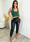 Sweet Memories Faux Leather Jogger Black - Fashion Effect Store
