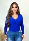Barely Blouse Royal Blue - Fashion Effect Store