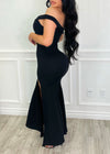 Not Chasing You Maxi Gown Dress Black