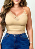 Feels Right Crop Top Nude