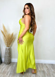 Just Over You Dress Lime