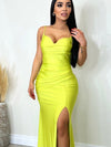 Just Over You Dress Lime - Fashion Effect Store