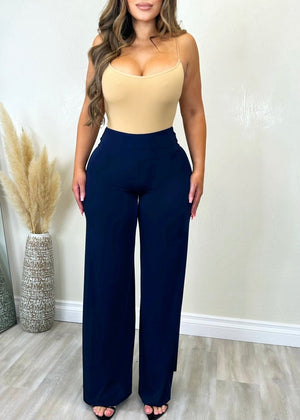 Kenzie Pants Navy Blue - Fashion Effect Store