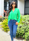 Lara Blouse Green - Fashion Effect Store