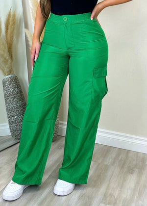 Let's Talk About It Cargo Pants Kelly Green - Fashion Effect Store