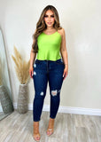 Lissa Satin Top Green - Fashion Effect Store