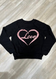 Love Is In The Air Sequin Sweater Black - Fashion Effect Store