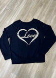 Love Is In The Air Sequin Sweater Navy - Fashion Effect Store