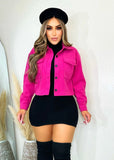 Meet You There Jacket Pink - Fashion Effect Store