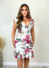 Mesmerized by You Floral Dress White - Fashion Effect Store