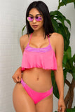 Mission Beach Two Piece Swimsuit Pink - Fashion Effect Store