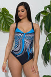 Moonlight One Piece Swimsuit Blue - Fashion Effect Store