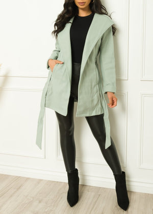 My Comfy And Classy Coat Sage - Fashion Effect Store