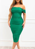 Not Complicated Dress Green - Fashion Effect Store