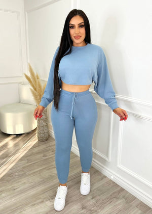 Relaxing Vibes Lounge Set Blue - Fashion Effect Store