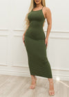 Skylar Dress Olive - Fashion Effect Store