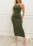 Skylar Dress Olive - Fashion Effect Store
