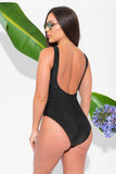 Squad Black One Piece Swimsuit - Fashion Effect Store