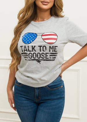 Talk to Me T-Shirt Gray - Fashion Effect Store