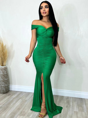 Vianey Dress Kelly Green - Fashion Effect Store