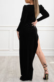 Zoe Velvet Dress Black - Fashion Effect Store